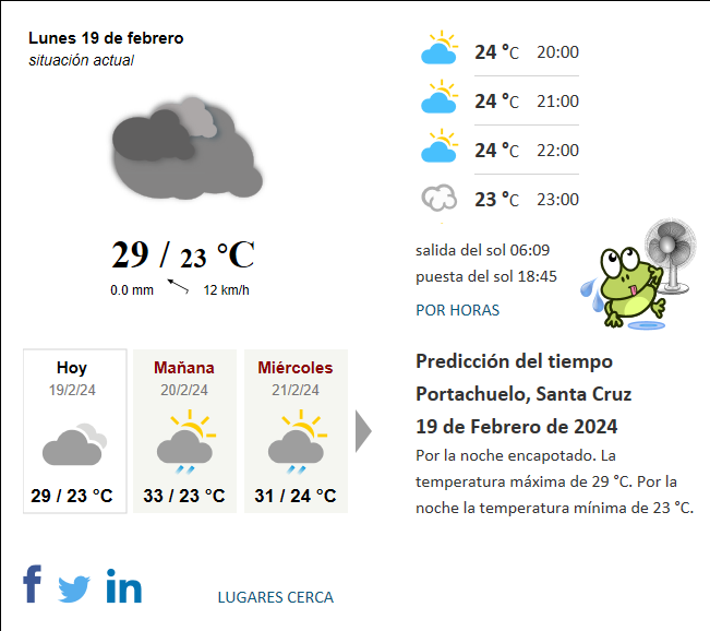 Tiempo Portachuelo Santa Cruz Bolivia Hoy actual predicci n